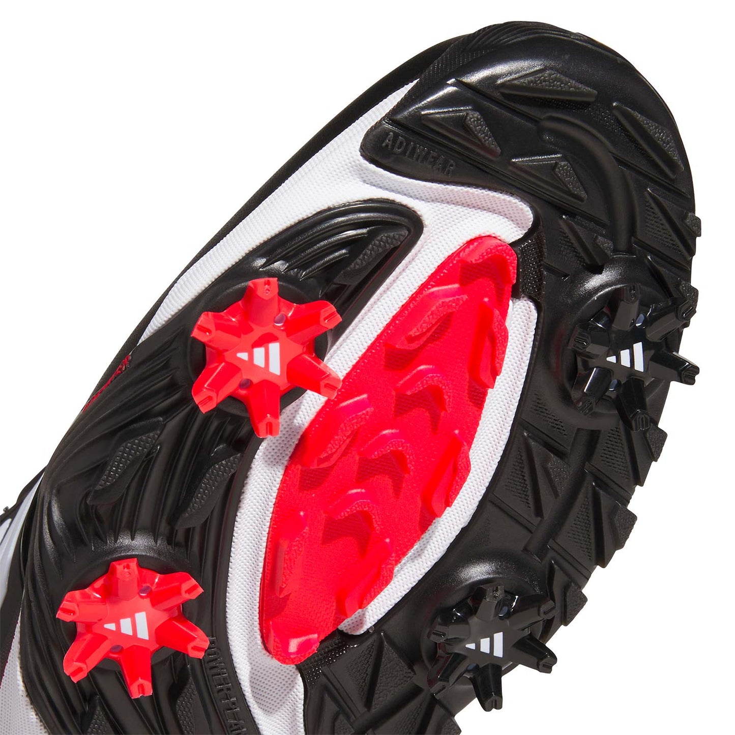 Adidas Adipower 26 Golf Shoes Black/White/Lucid Red