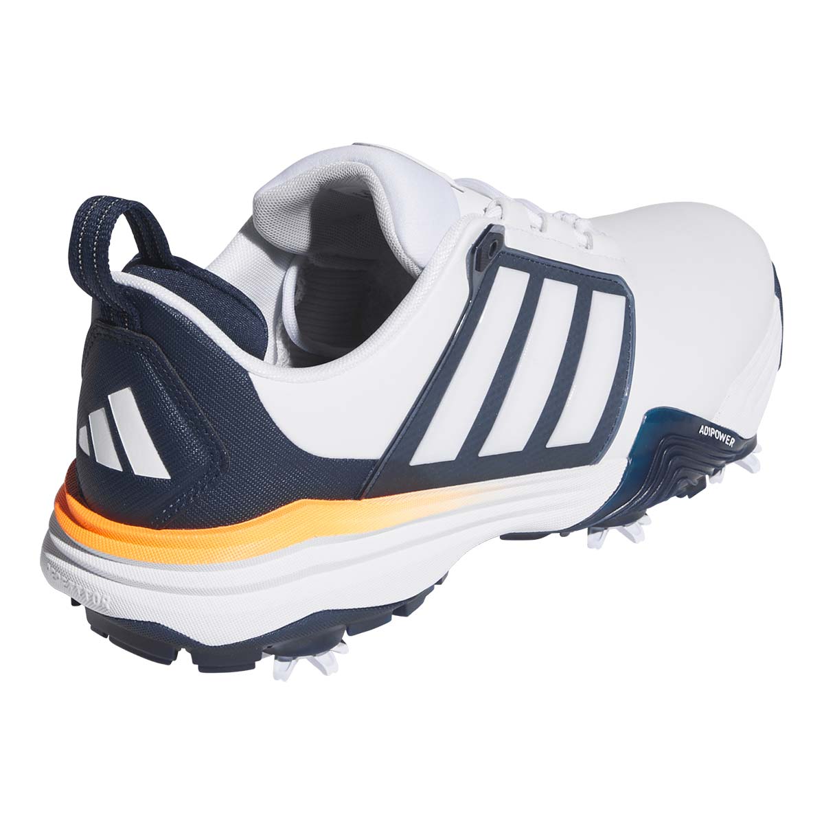 Adidas Adipower 26 Golf Shoes White/Collegiate Navy/Lucid Orange