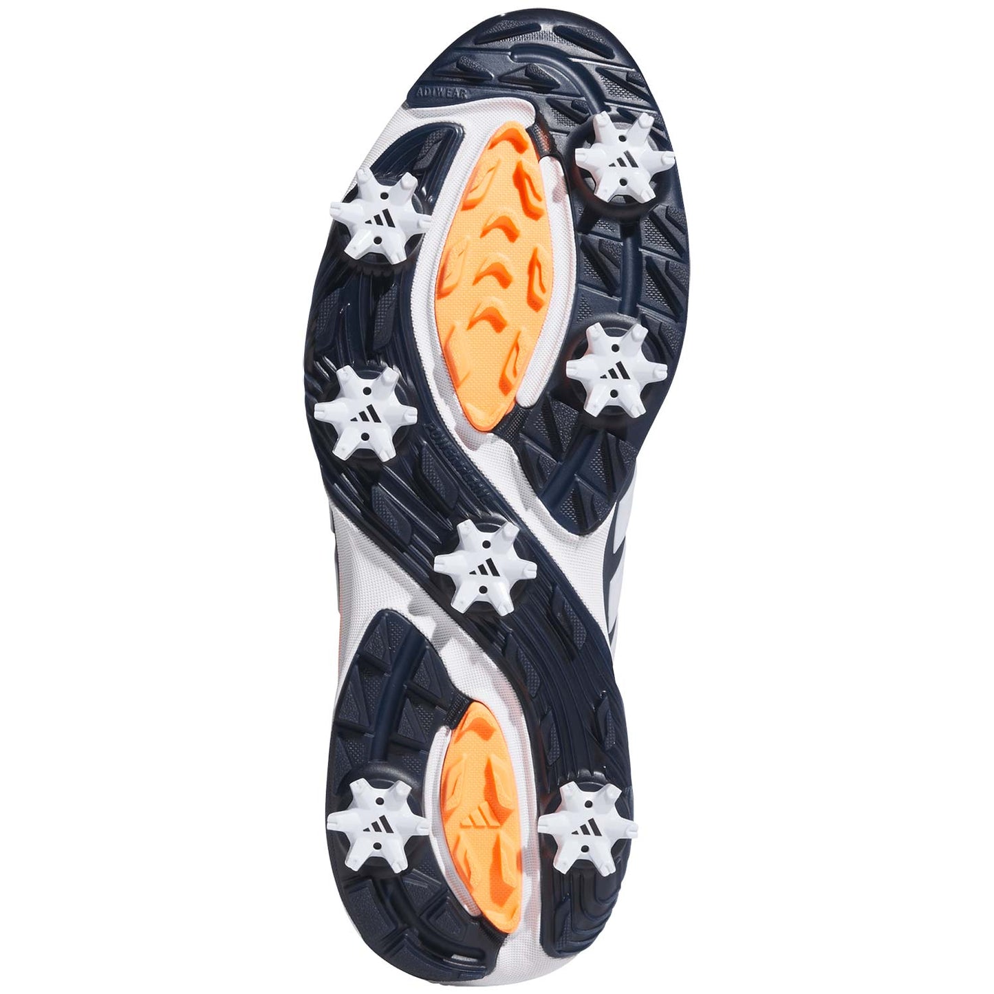 Adidas Adipower 26 Golf Shoes White/Collegiate Navy/Lucid Orange
