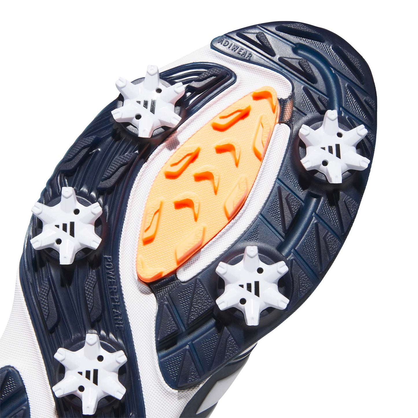 Adidas Adipower 26 Golf Shoes White/Collegiate Navy/Lucid Orange