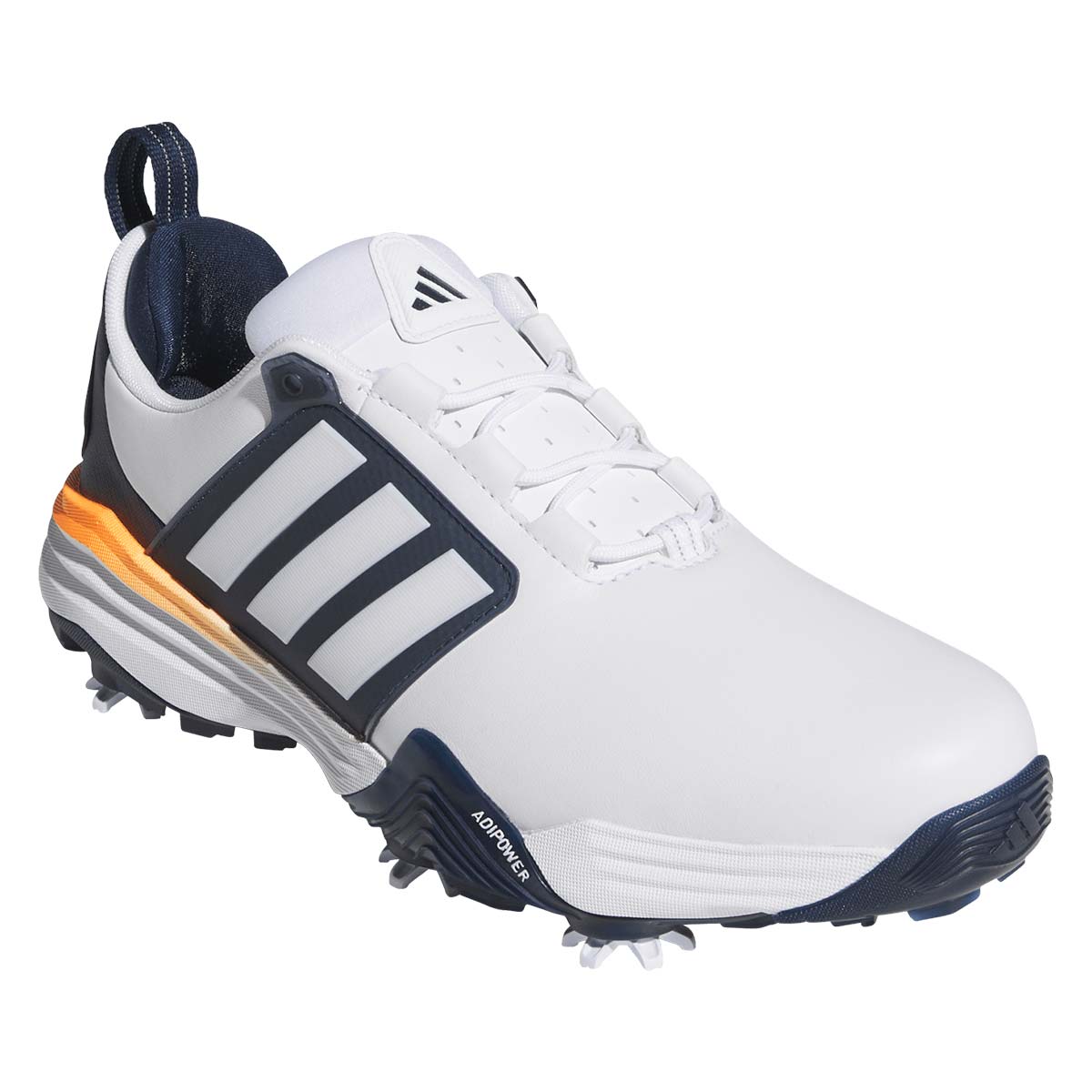 Adidas Adipower 26 Golf Shoes White/Collegiate Navy/Lucid Orange