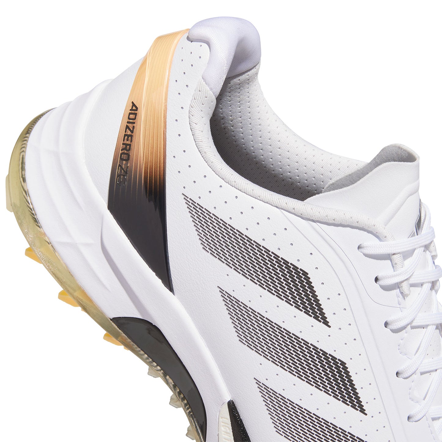 Adidas Adizero ZG Golf Shoes White/Black/Ice Tangerine