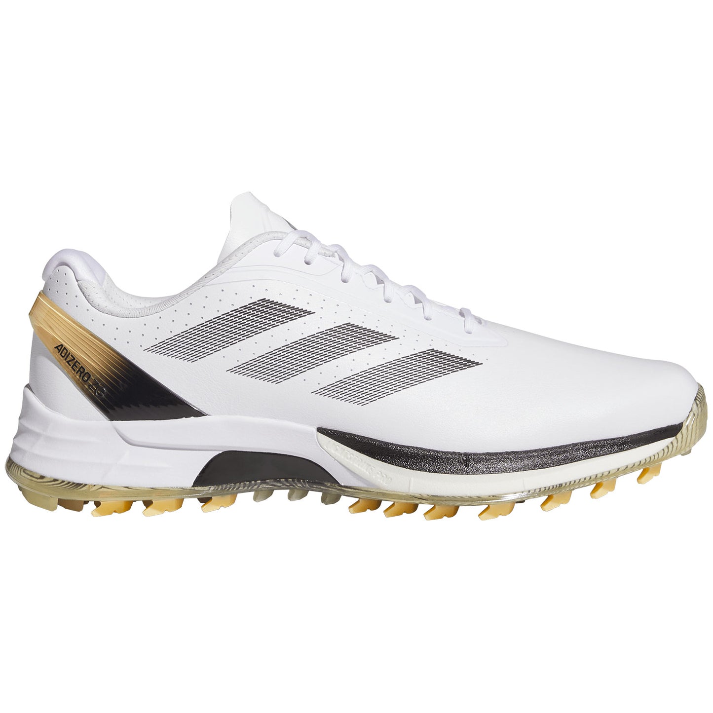 Adidas Adizero ZG Golf Shoes White/Black/Ice Tangerine