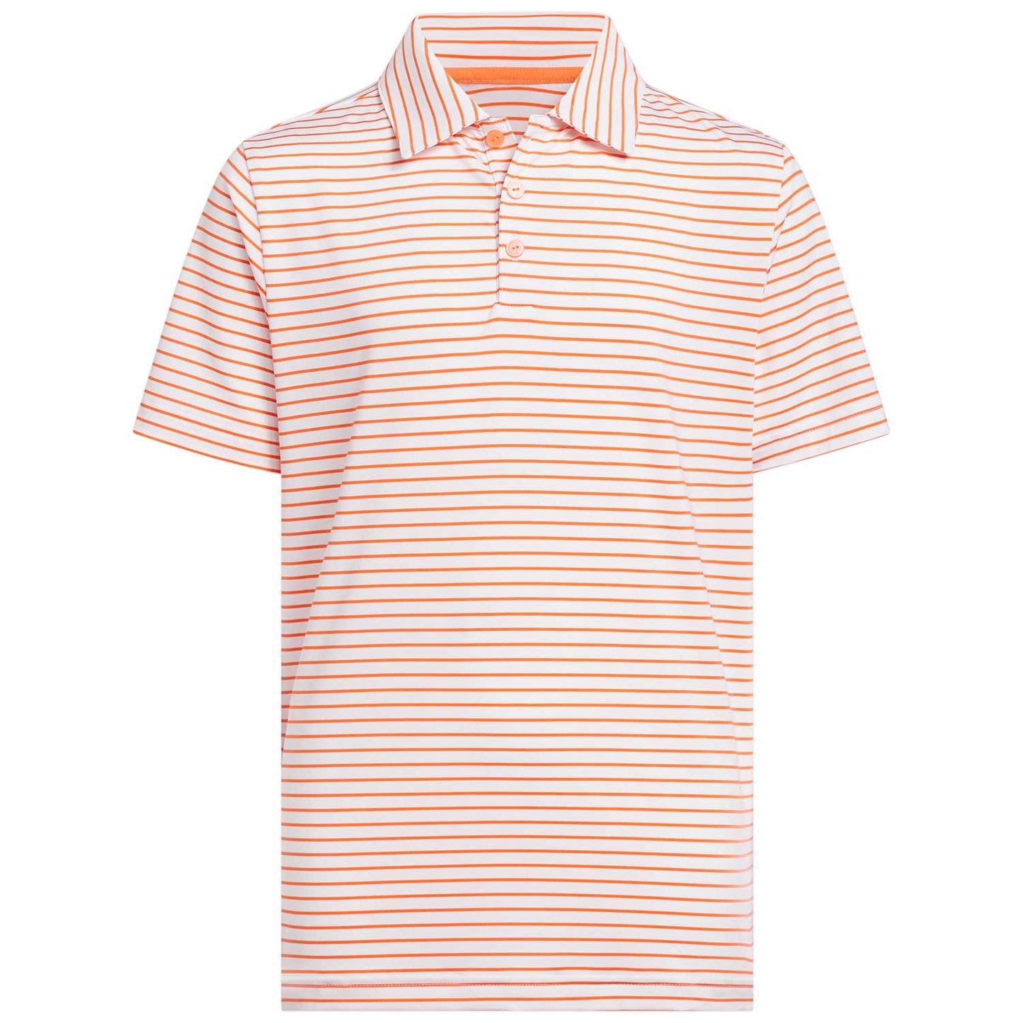 Adidas Boys Striped Golf Polo