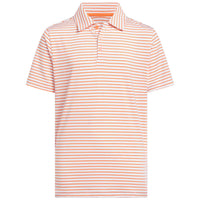 Adidas Boys Striped Golf Polo