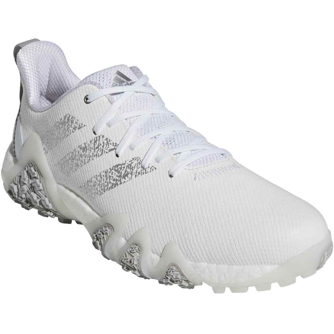【新品】adidas CODECHAOS 22 ゴルフシューズ 260 Adidas Codechaos 22 Golf Shoes White/Silver/Grey Two – Golf Discount