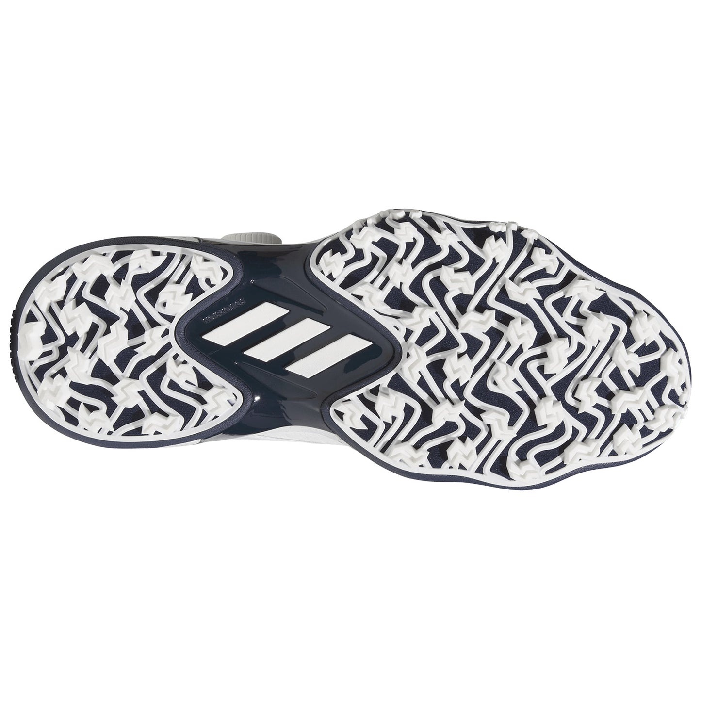 Adidas Codechaos BOA 25 SL Golf Shoes Cloud White/Silver Metallic/Collegiate Navy