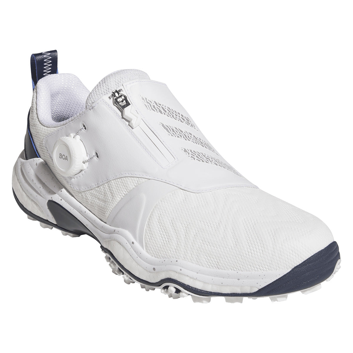Adidas Codechaos BOA 25 SL Golf Shoes Cloud White/Silver Metallic/Collegiate Navy