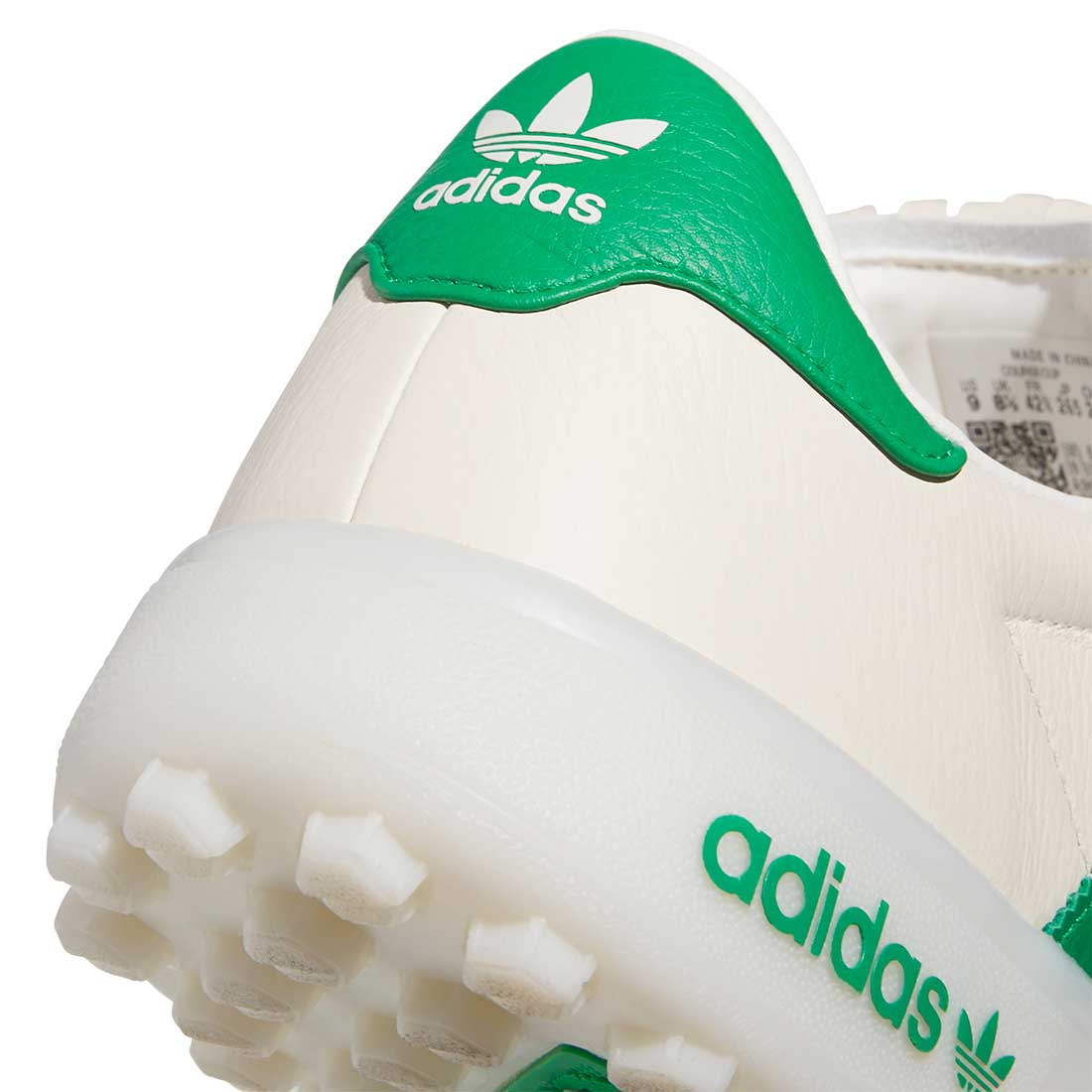 Adidas CourseCup Spikeless Golf Shoes Chalk White/Green/Almost Yellow