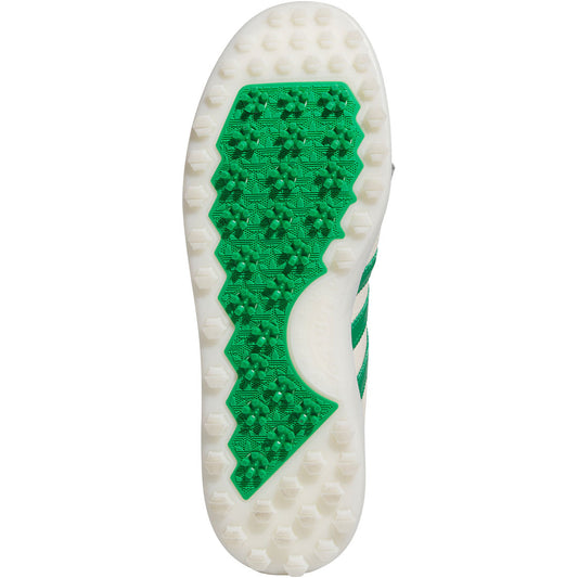Adidas CourseCup Spikeless Golf Shoes Chalk White/Green/Almost Yellow