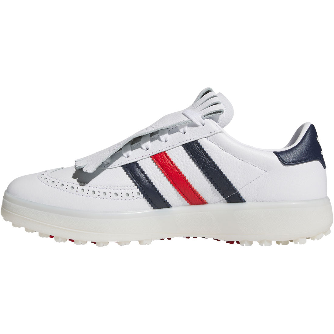 Adidas CourseCup Spikeless Golf Shoes White/Night Indigo/Better Scarlet
