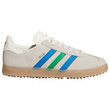 Adidas Gazelle Golf Shoes Chalk White/Green/Blue Bird