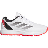 Adidas Juniors Adizero ZG Golf Shoes White/Lucid Red