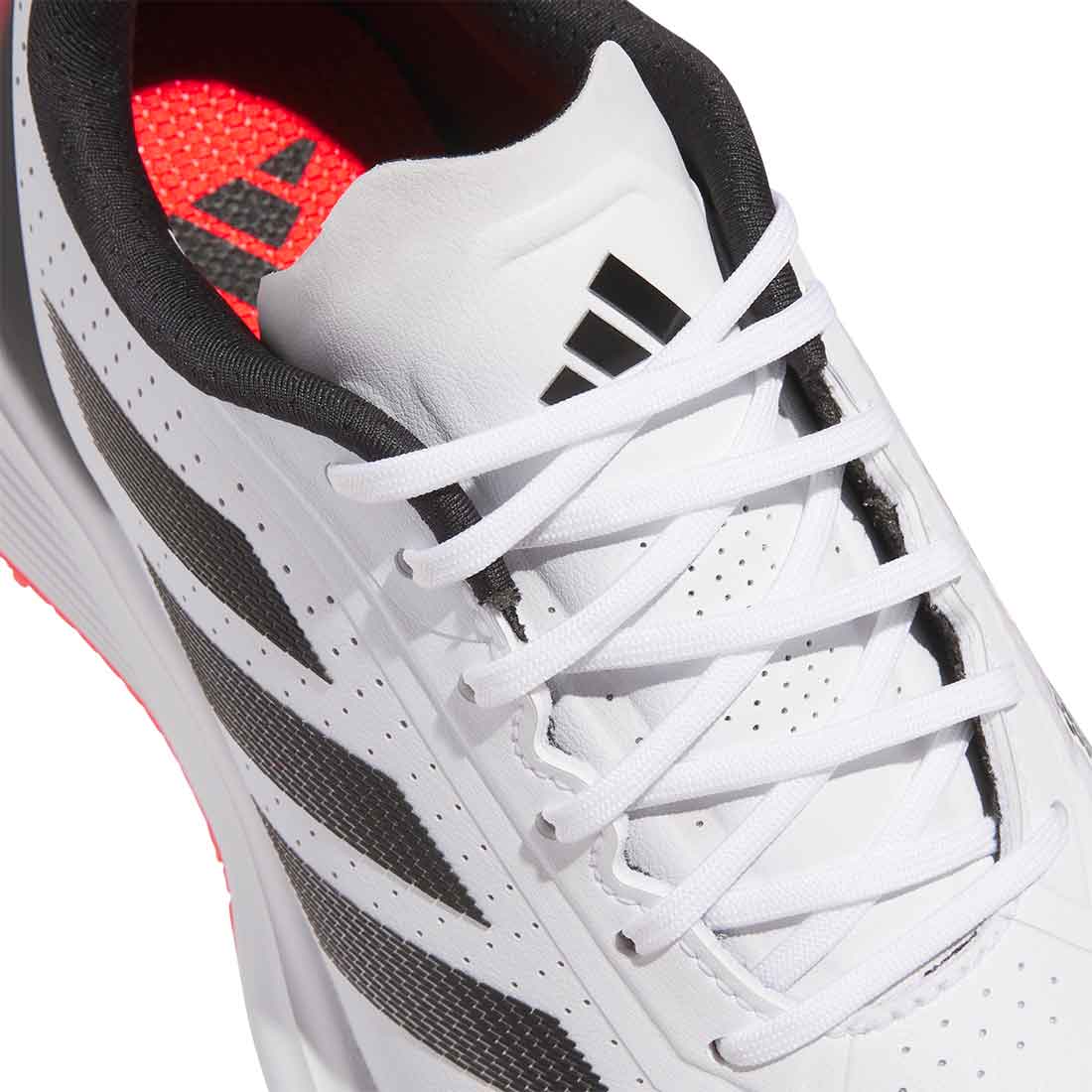 Adidas Juniors Adizero ZG Golf Shoes White/Lucid Red