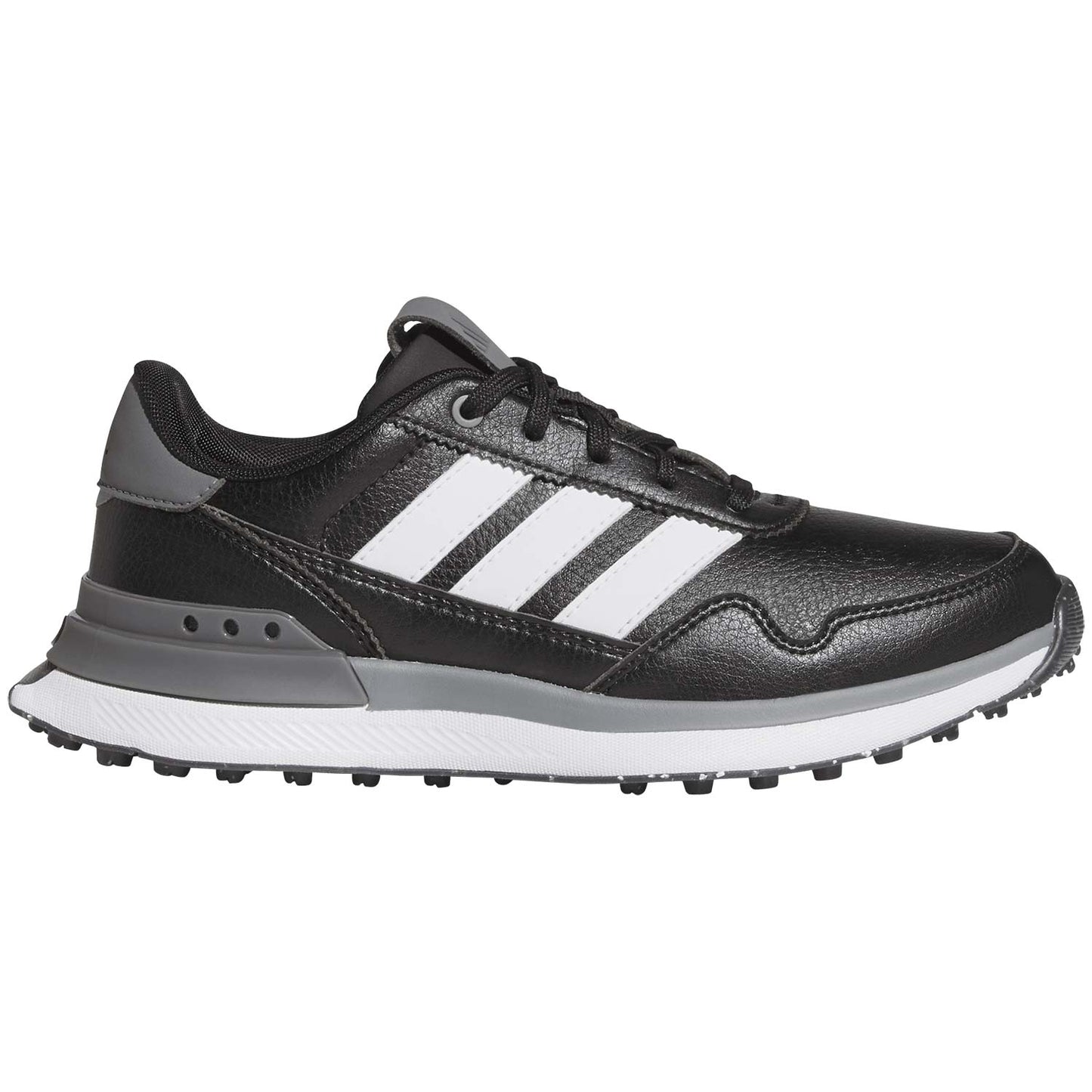 Adidas Juniors S2G 26 Golf Shoes Black/White/Grey Four