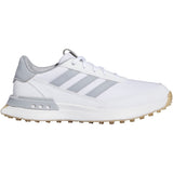Adidas Juniors S2G Spikeless 24 Golf Shoes White/Halo Silver