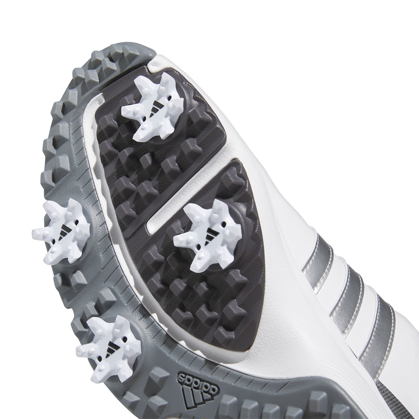 Adidas Juniors Tour360 24 BOA Golf Shoes White/Silver/Iron