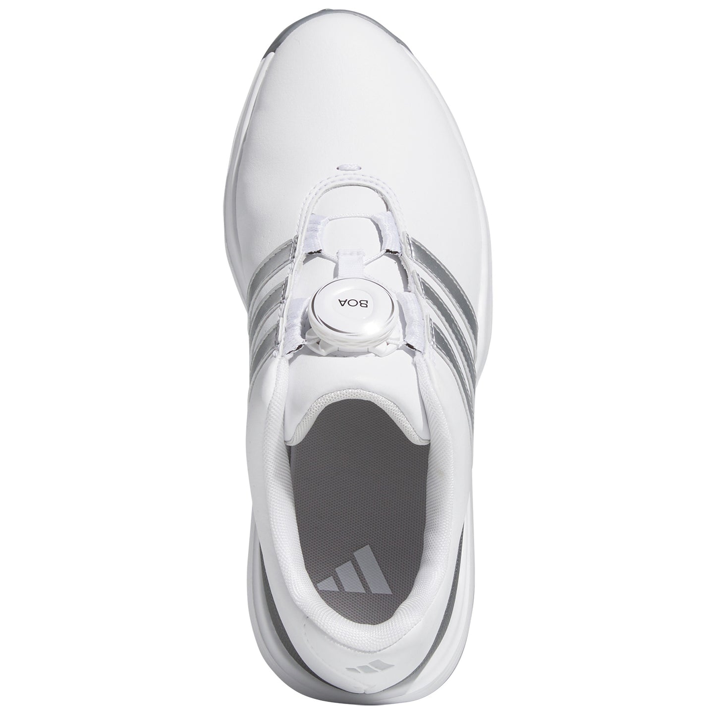 Adidas Juniors Tour360 24 BOA Golf Shoes White/Silver/Iron