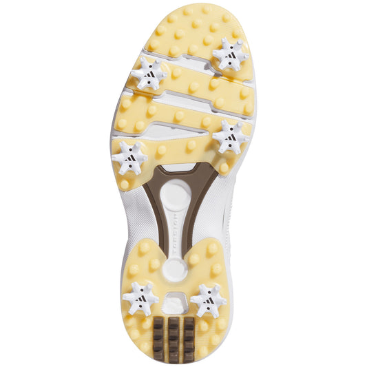 Adidas MC70 Golf Shoes White/Matte Silver/Brown