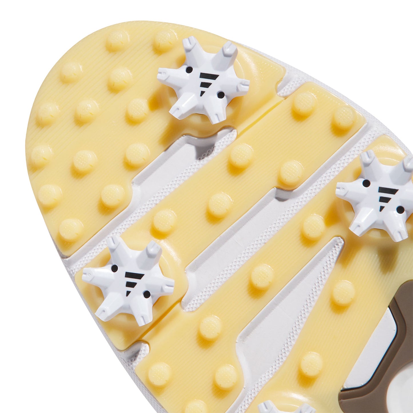 Adidas MC70 Golf Shoes White/Matte Silver/Brown