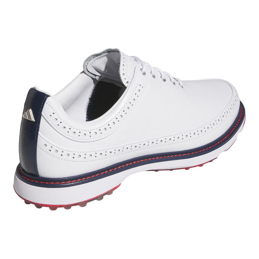 Adidas MC80 Golf Shoes White/Collegiate Navy/Better Scarlet