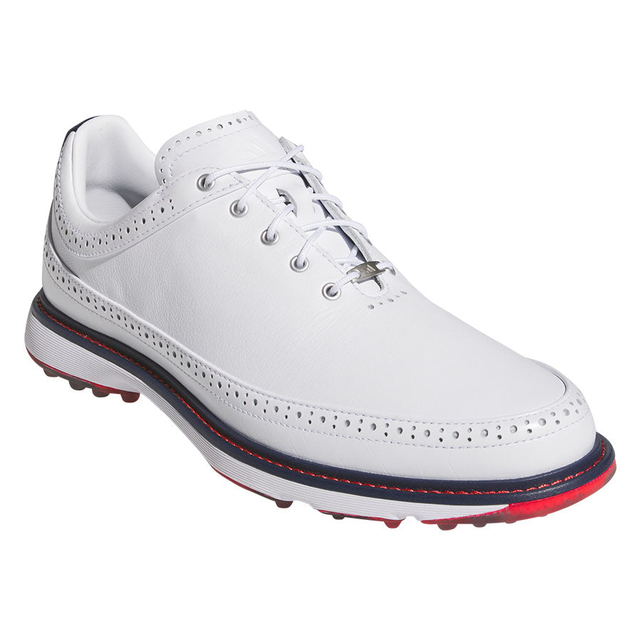 Adidas MC80 Golf Shoes White/Collegiate Navy/Better Scarlet – Golf
