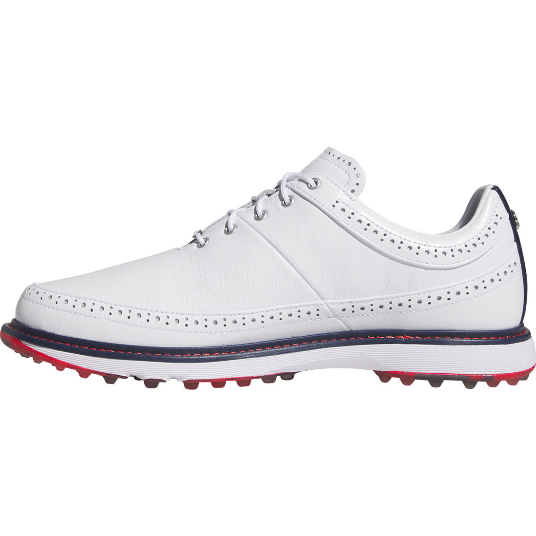 Adidas MC80 Golf Shoes White/Collegiate Navy/Better Scarlet – Golf