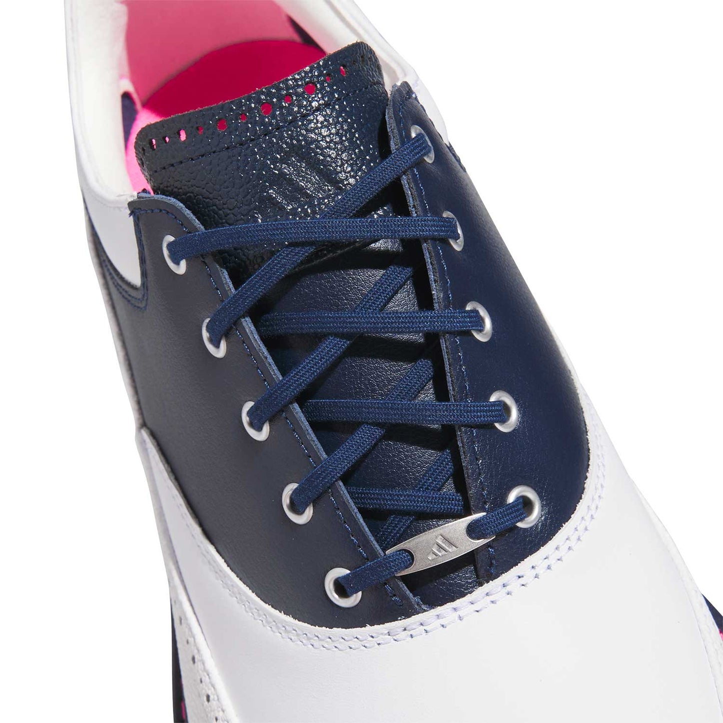 Adidas MC80 Golf Shoes White/Collegiate Navy/Lucid Pink
