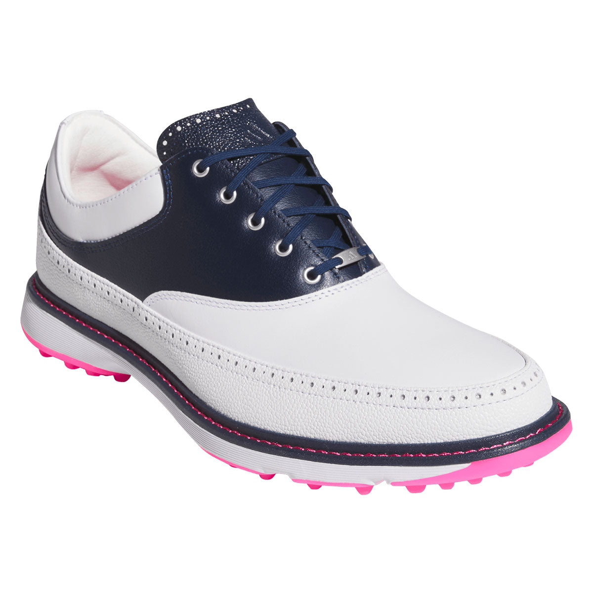 Adidas MC80 Golf Shoes White/Collegiate Navy/Lucid Pink – Golf