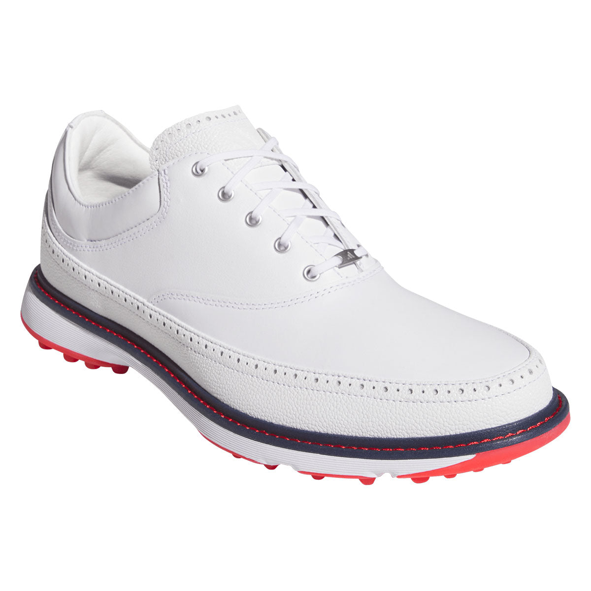 Adidas MC80 Golf Shoes White/Collegiate Navy/Red