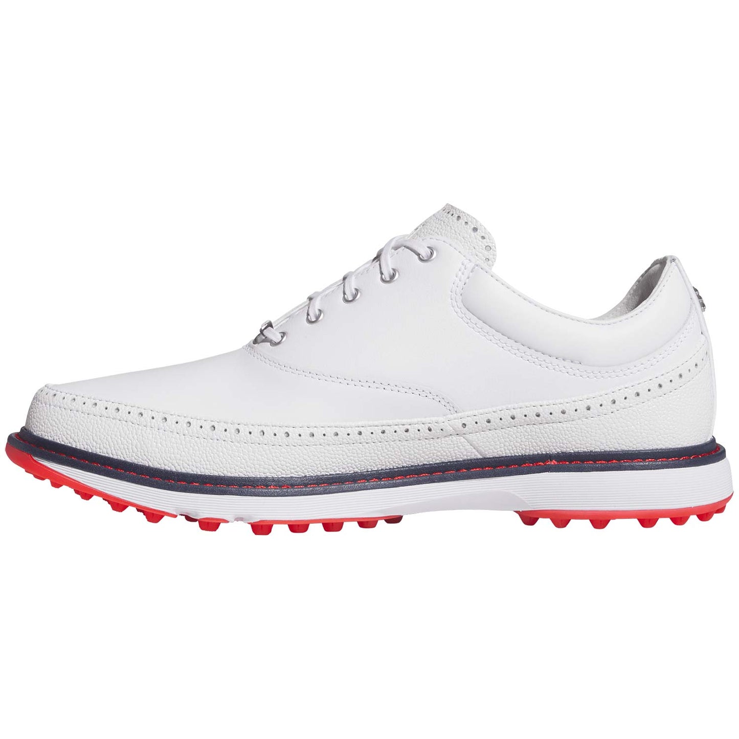 Adidas MC80 Golf Shoes White/Collegiate Navy/Red