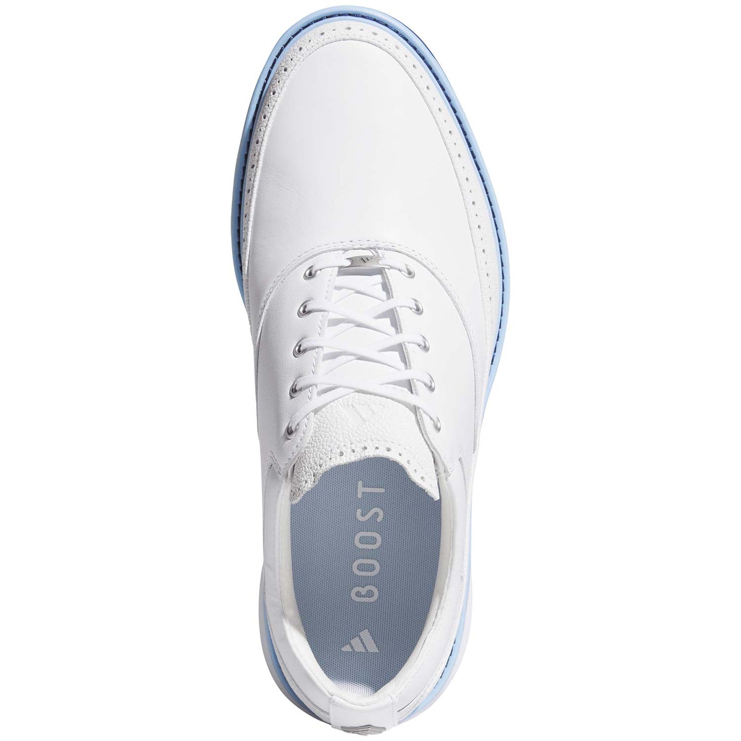 Adidas MC80 Golf Shoes White/Crystal Sky/Collegiate Navy