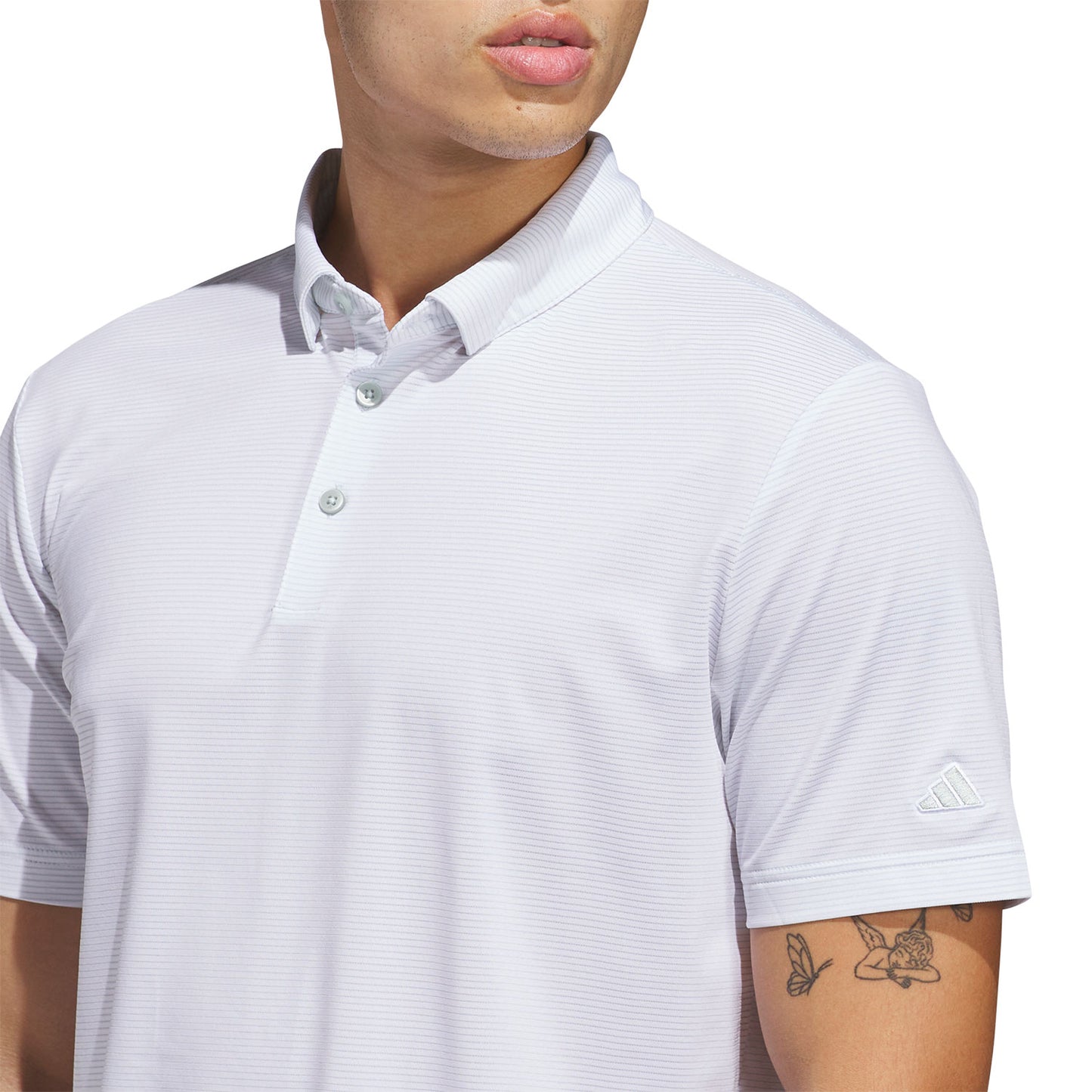 Adidas Pencil Stripe Golf Polo