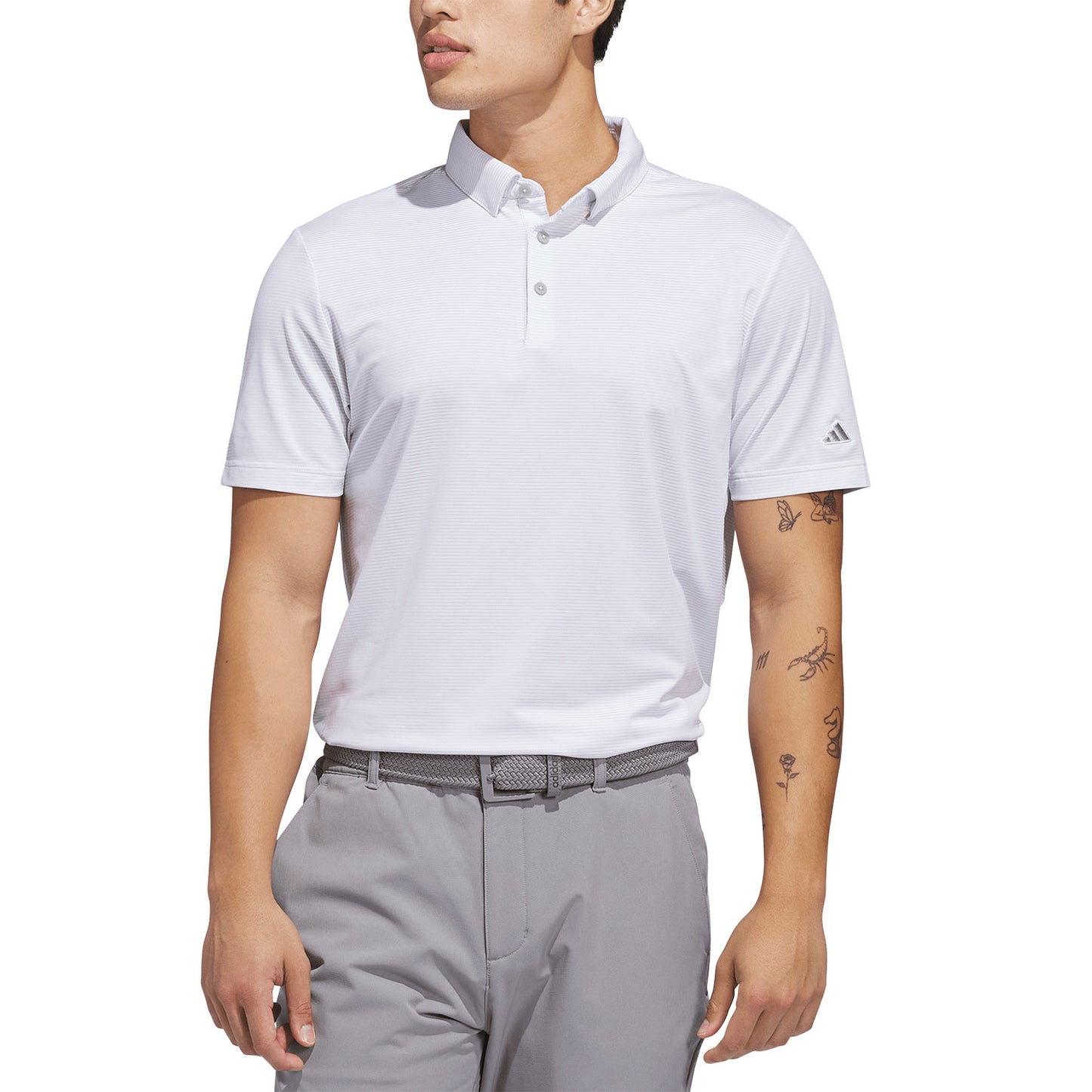 Adidas Pencil Stripe Golf Polo