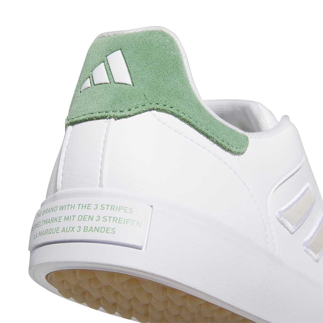 Adidas Retrocross 24 Golf Shoes White/White/Preloved Green