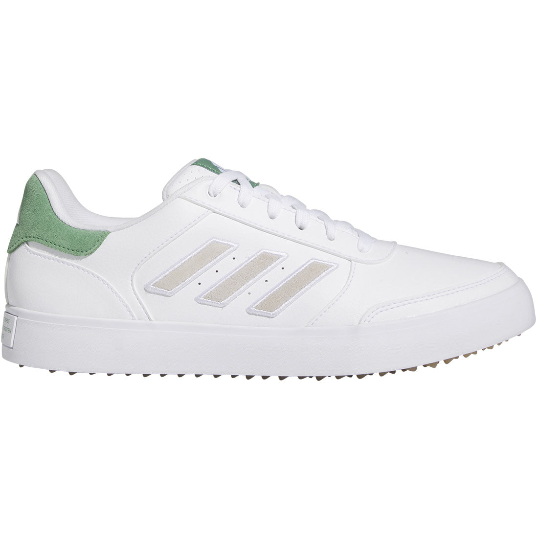 Adidas Retrocross 24 Golf Shoes White/White/Preloved Green