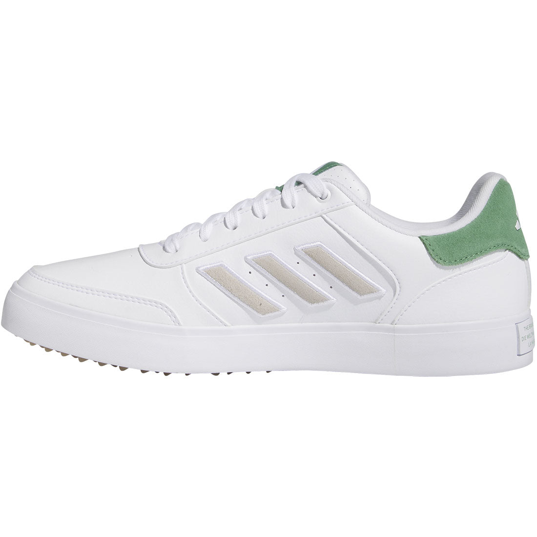 Adidas Retrocross 24 Golf Shoes White/White/Preloved Green