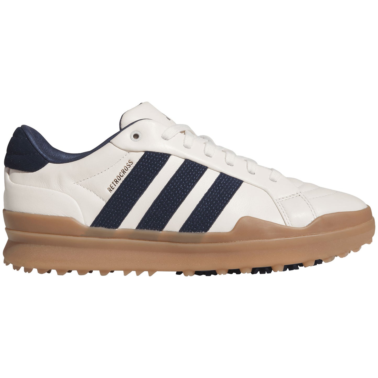 Adidas Retrocross Gripmore Golf Shoes Chalk White/Collegiate Navy/Gum