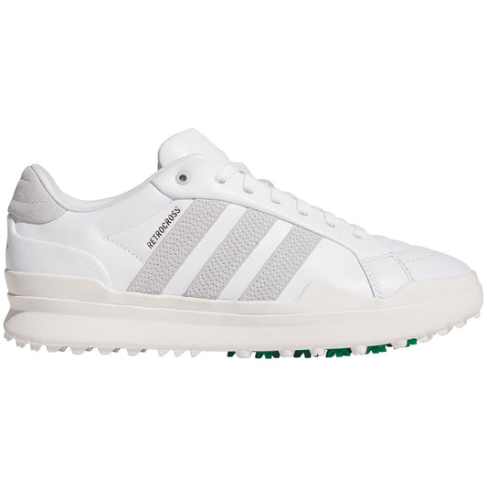 Adidas Retrocross Gripmore Golf Shoes White/Dash Grey/Court Green