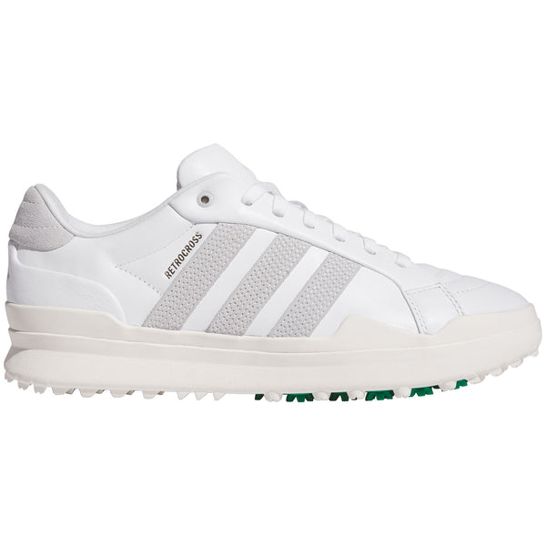 Adidas Retrocross Gripmore Golf Shoes White/Dash Grey/Court Green – Golf  Discount
