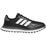 Adidas S2G 26 Leather Golf Shoes Black/White/Grey Four