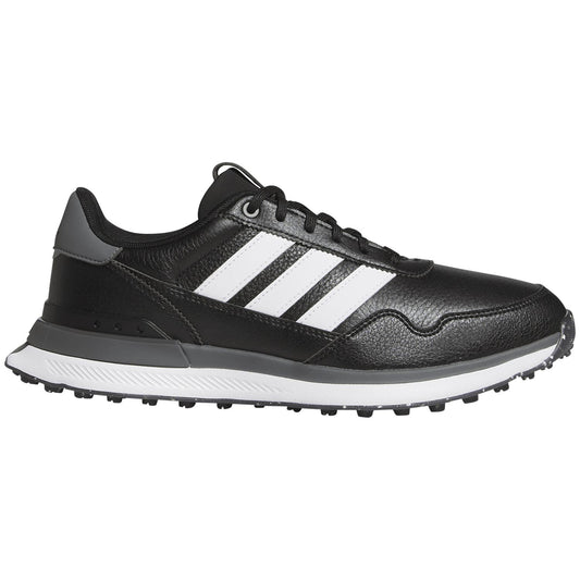 Adidas S2G 26 Leather Golf Shoes Black/White/Grey Four