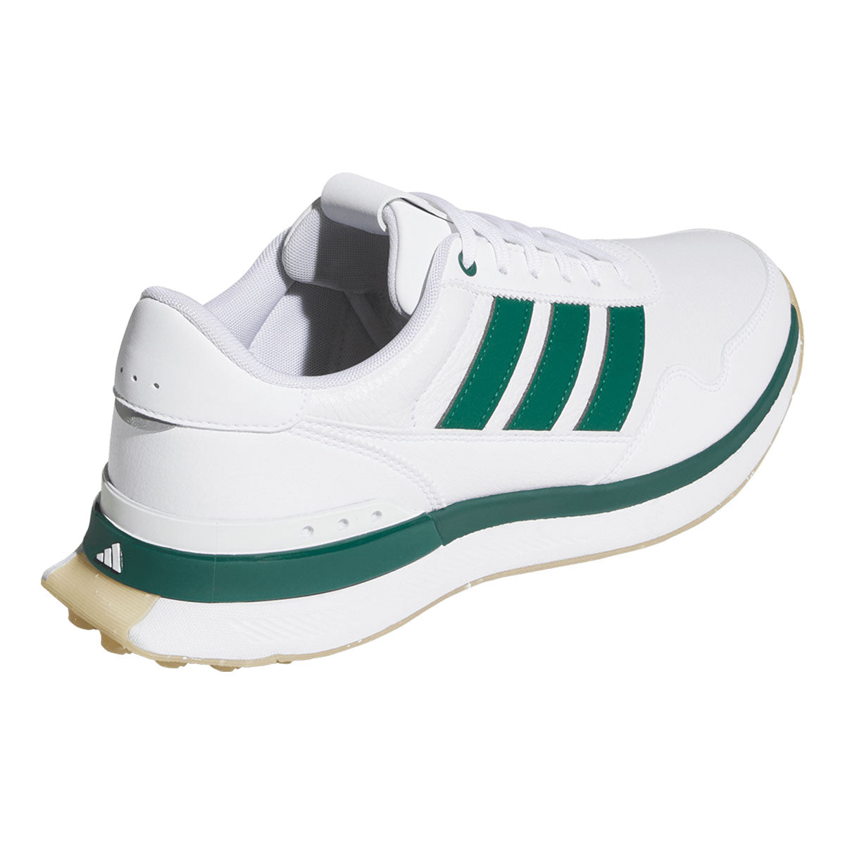 Adidas S2G 26 Leather Golf Shoes White/Collegiate Green/Gum