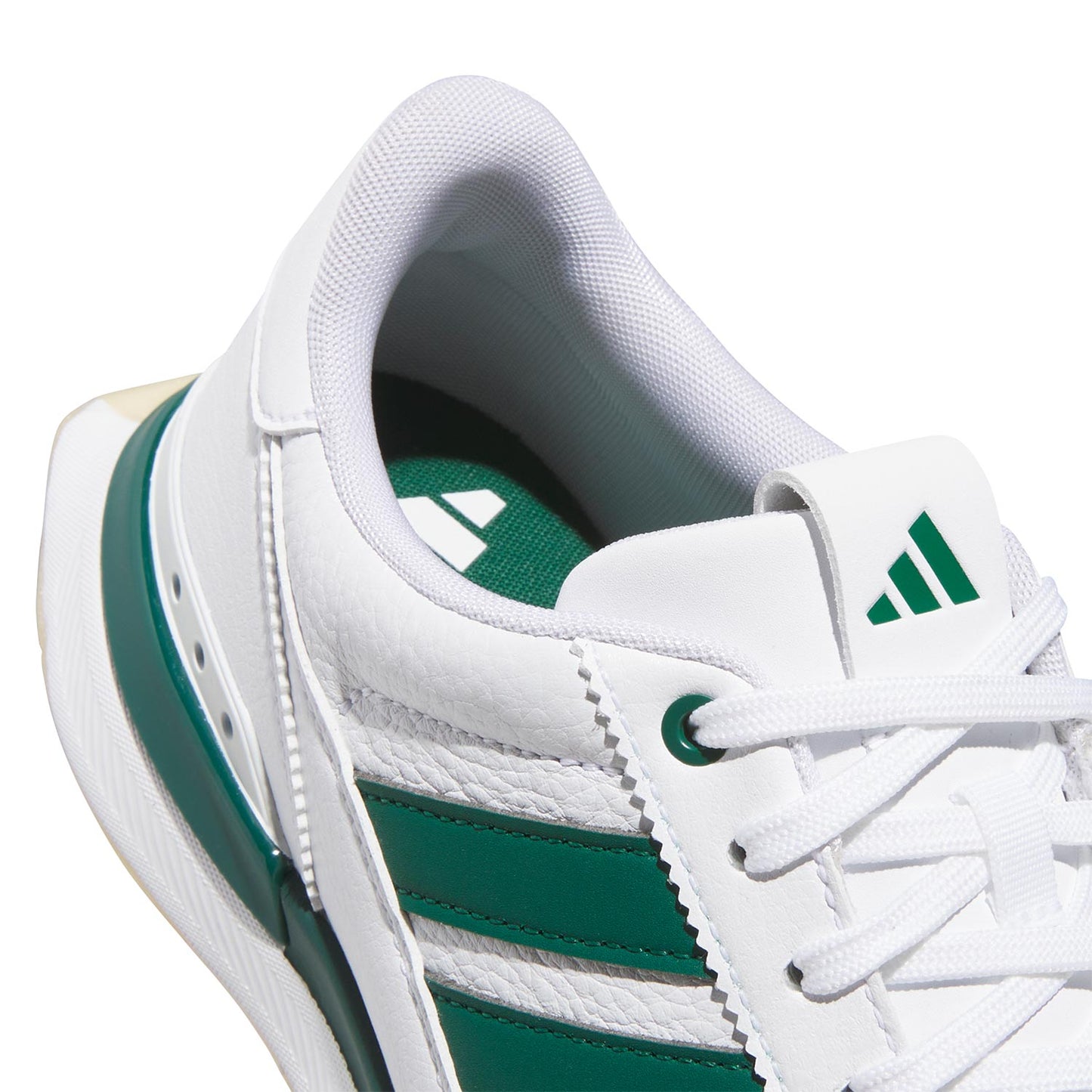 Adidas S2G 26 Leather Golf Shoes White/Collegiate Green/Gum