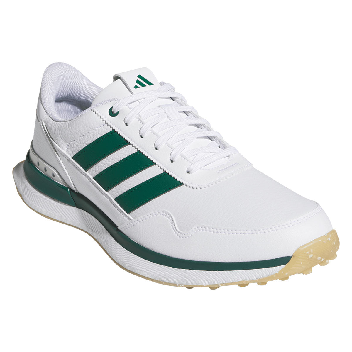 Adidas S2G 26 Leather Golf Shoes White/Collegiate Green/Gum