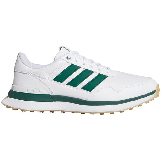 Adidas S2G 26 Leather Golf Shoes White/Collegiate Green/Gum