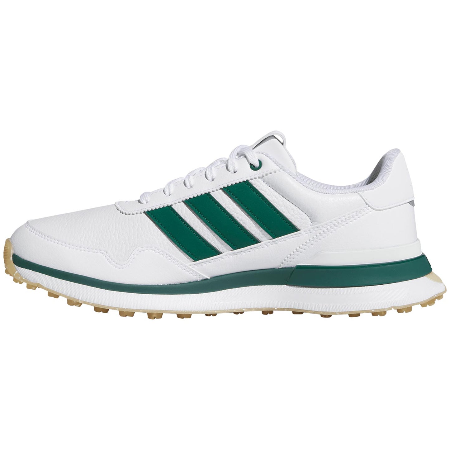 Adidas S2G 26 Leather Golf Shoes White/Collegiate Green/Gum