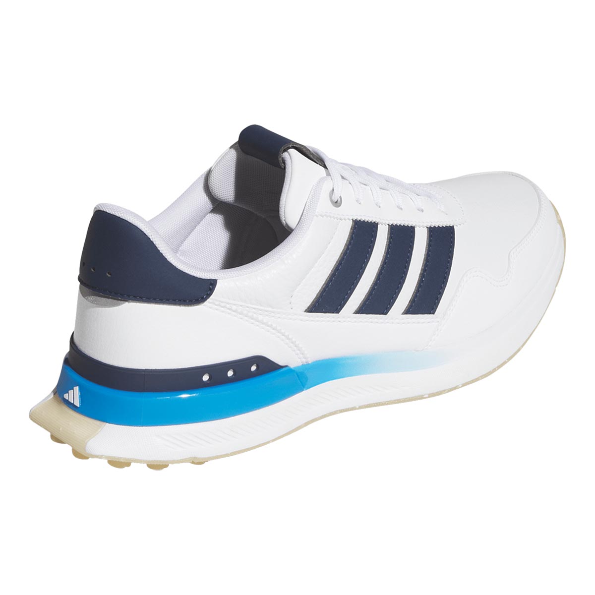 Adidas S2G 26 Leather Golf Shoes White/Collegiate Navy/Lucid Ray Blue