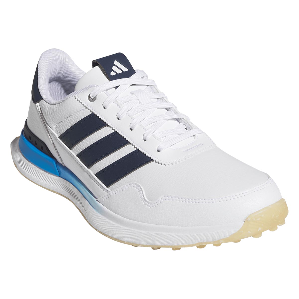 Adidas S2G 26 Leather Golf Shoes White/Collegiate Navy/Lucid Ray Blue
