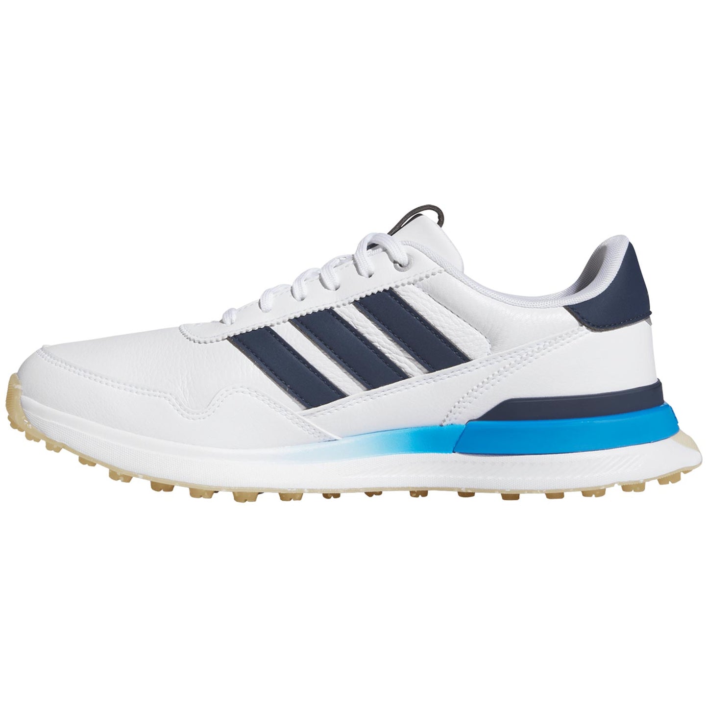 Adidas S2G 26 Leather Golf Shoes White/Collegiate Navy/Lucid Ray Blue